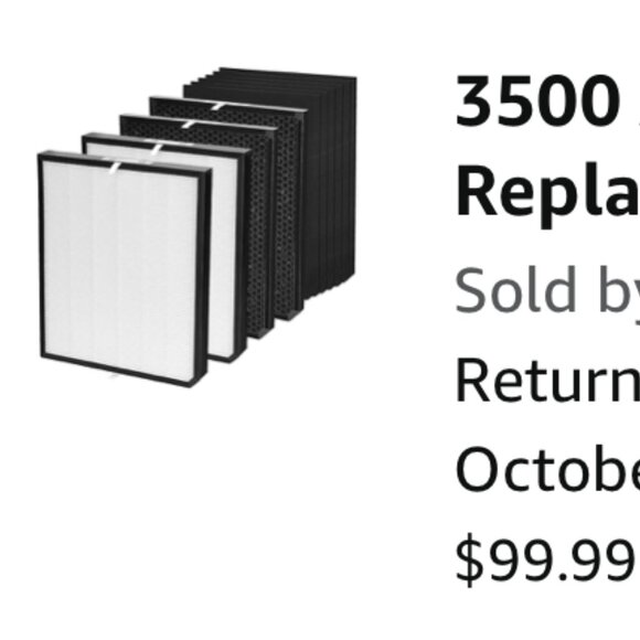 3500 Air Purifier Filter Replacement Set Compatible with AD3500 Premium Replacem - Picture 9 of 9